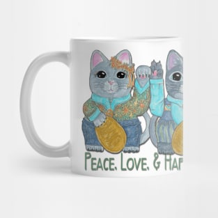 Peace love & happiness Mug